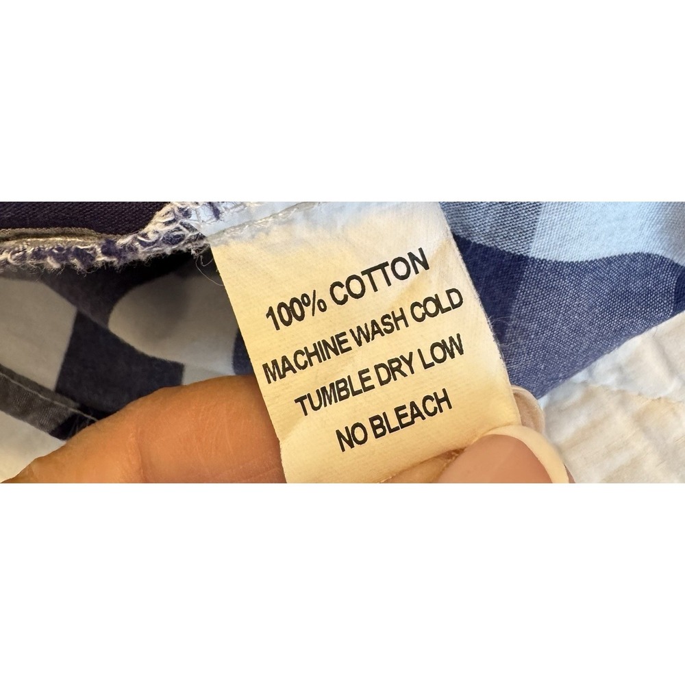 Women's Haley & The Hound Tunic Small Navy White Check Preppy Summer Vibes - Picture 6 of 6